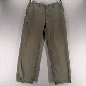 Columbia ROC Canvas Pants 35x30 Green Utility Outdoor Hiking Gorpcore READ